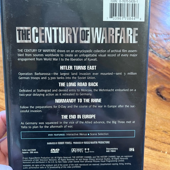 The Century of WarFare History DVD - Picture 2 of 3